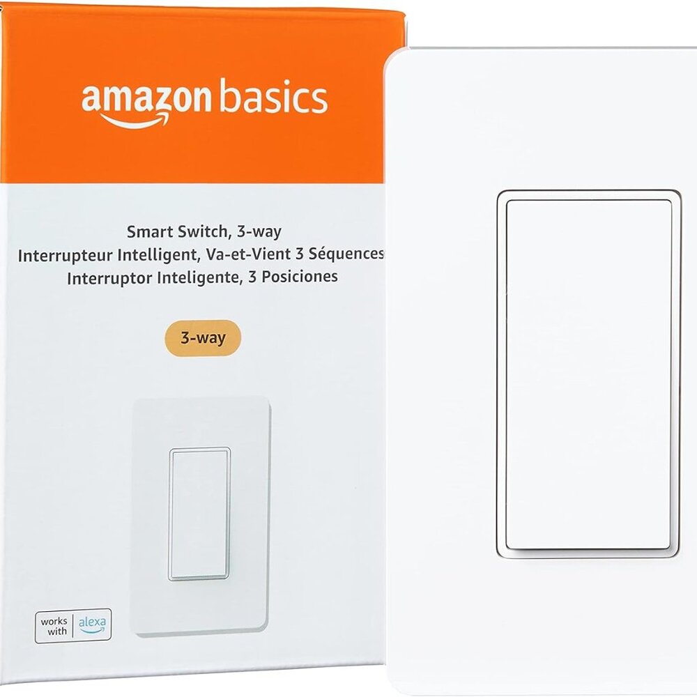 New Amazon Basics Smart Switch 3-Way Works with Alexa Only